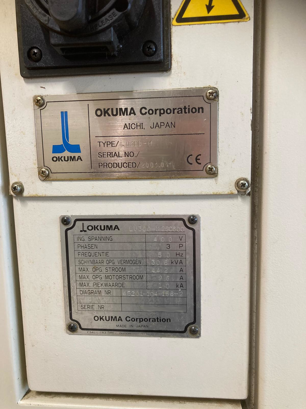 Used Okuma LU300-M I CNC Lathe I 2006