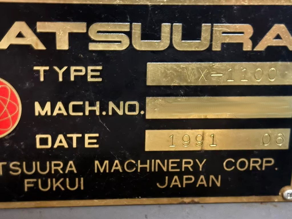 Used Matsuura VX-1100 I Vertical Machining Center I 1991