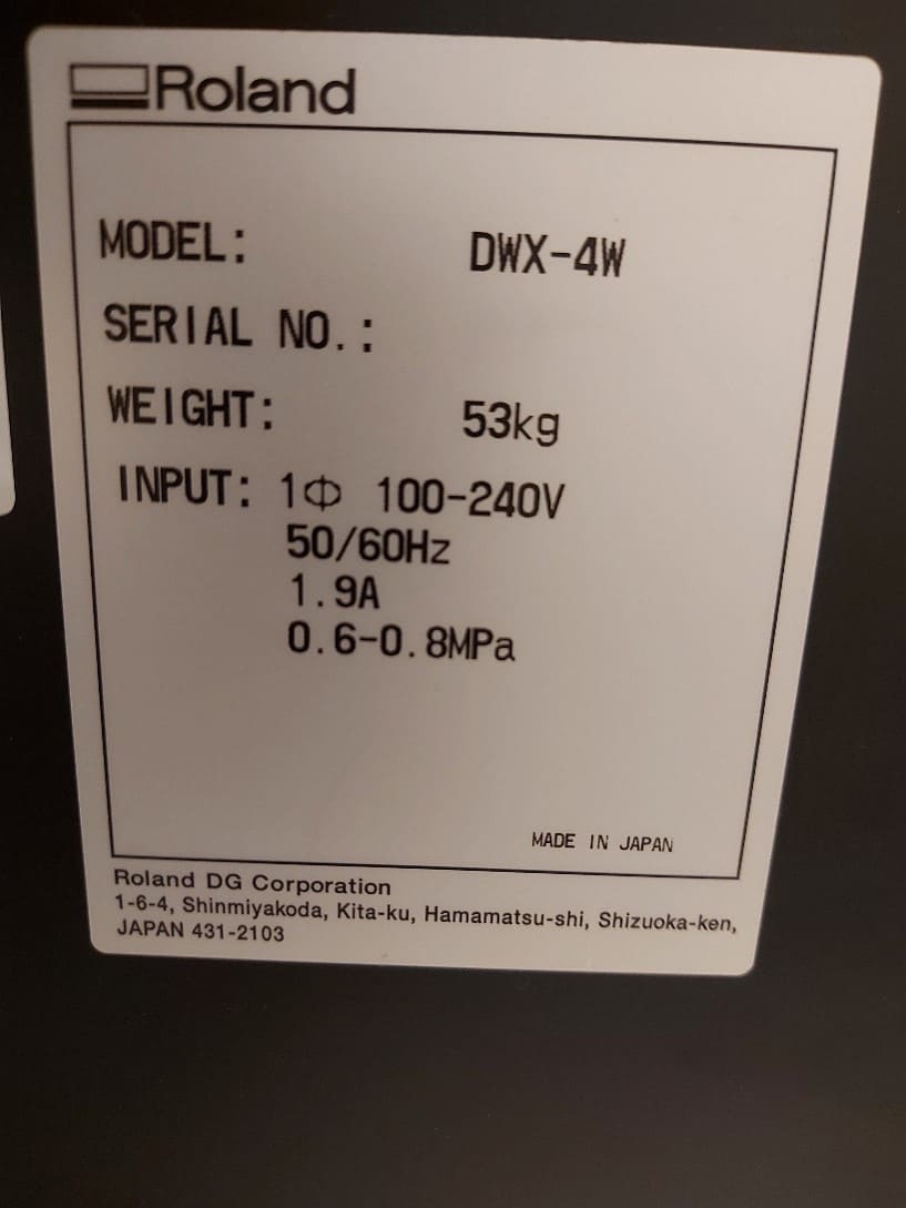 Gebruikt Roland DWX 4W - 3D-printer - 2016