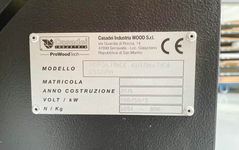 Gebruikt Casadei E550PM I Edgebanding I 2019