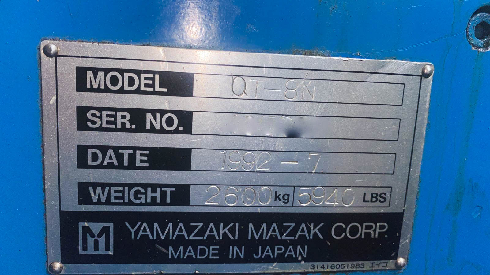 Usado Mazak QT 8N - Torno CNC - 1992