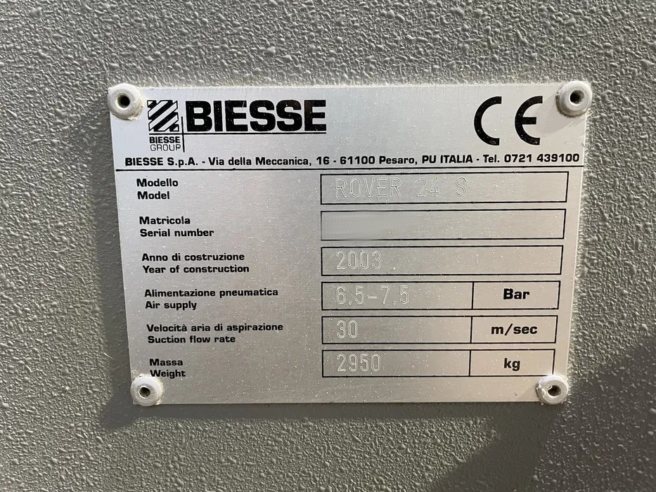 Used Biesse Rover 24 S I CNC Machining Center I 2003