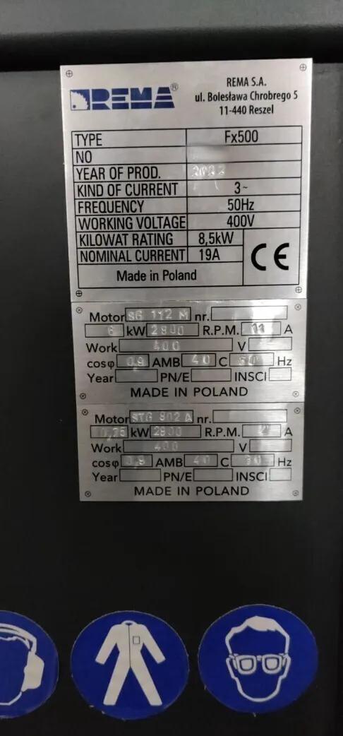 Used Rema Fx500 I Panel Saw
