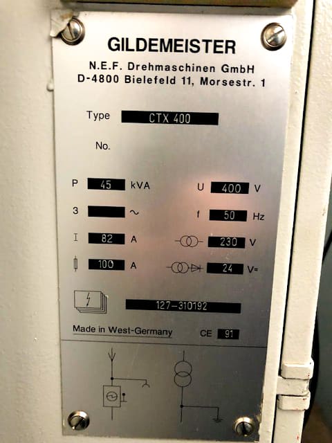Gebruikt 1991 Gildemeister CTX 400 V1 - CNC Draaibank