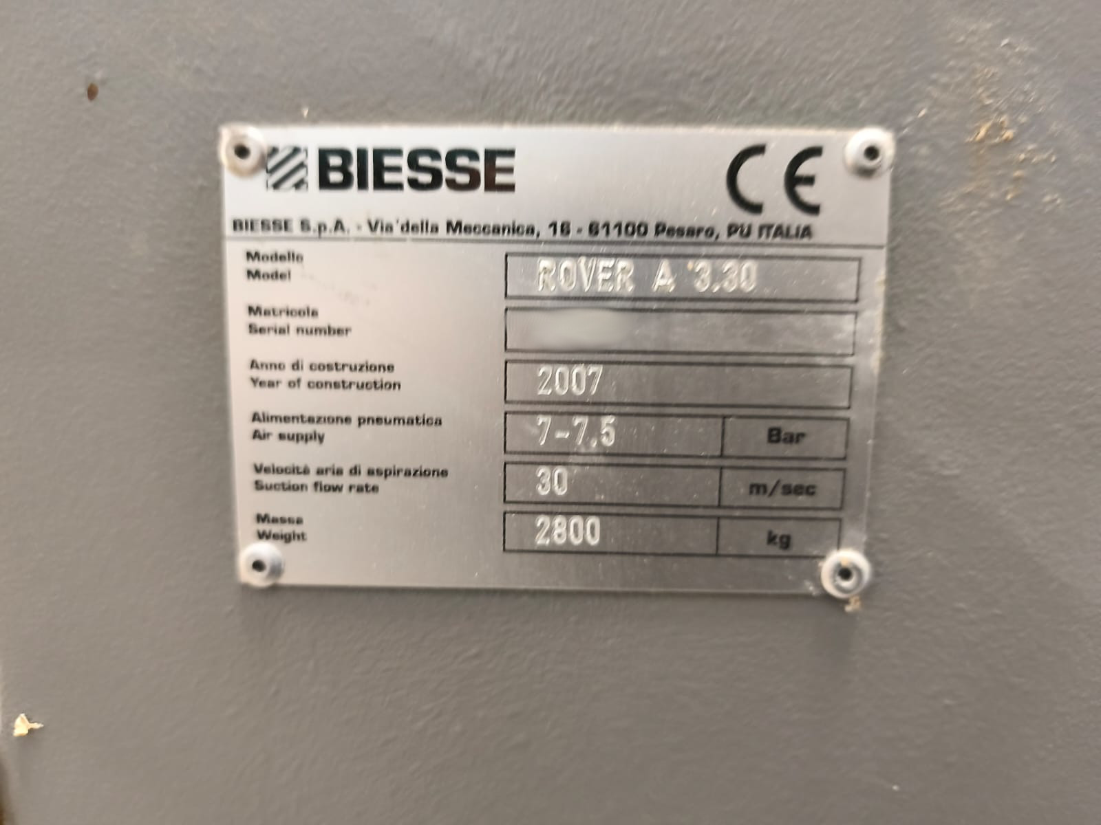 Used Biesse Rover A3.30 I CNC Machining Center I 2007