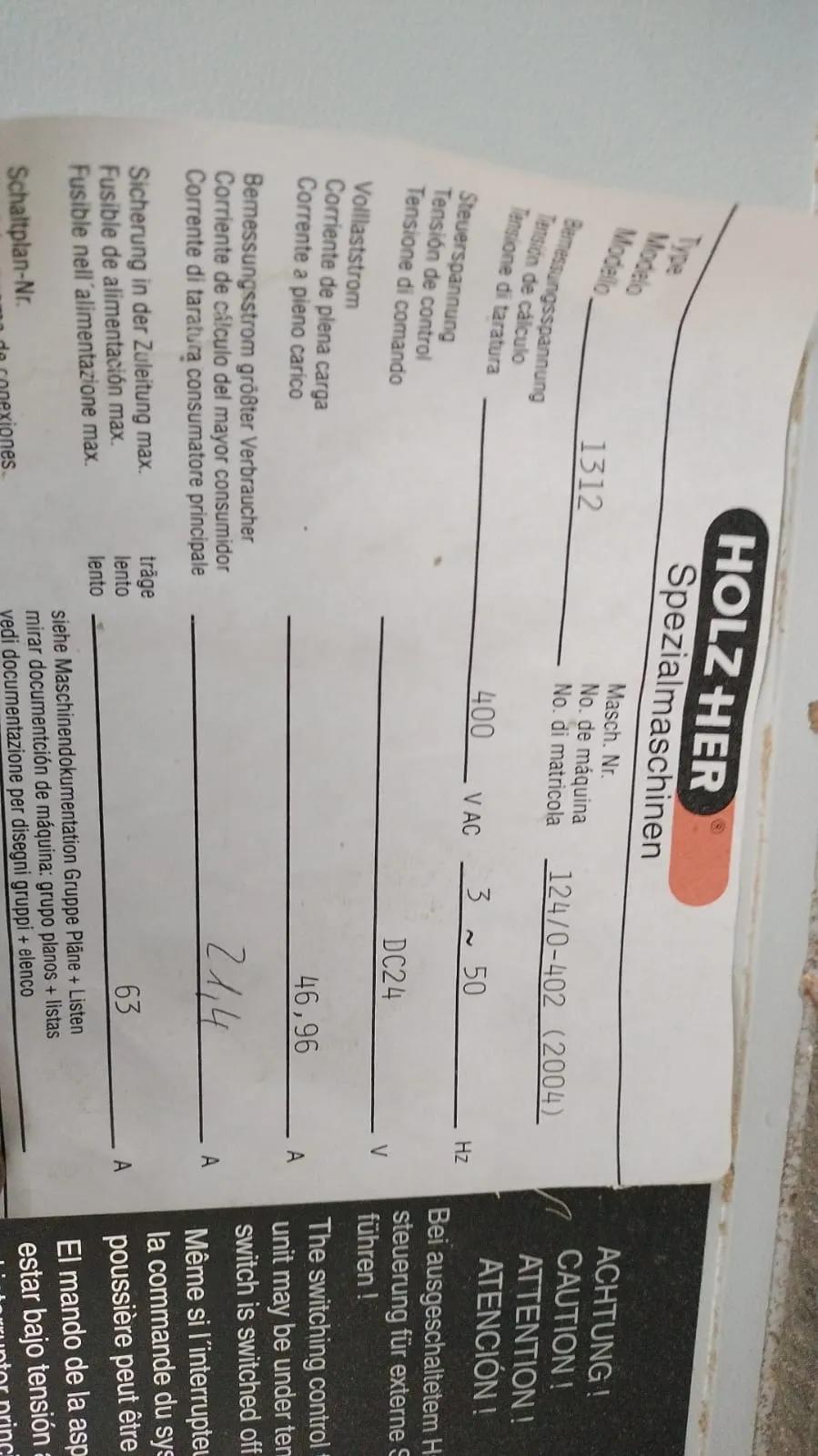 Usado Holzher Sprint 1312-1 I Biseladora