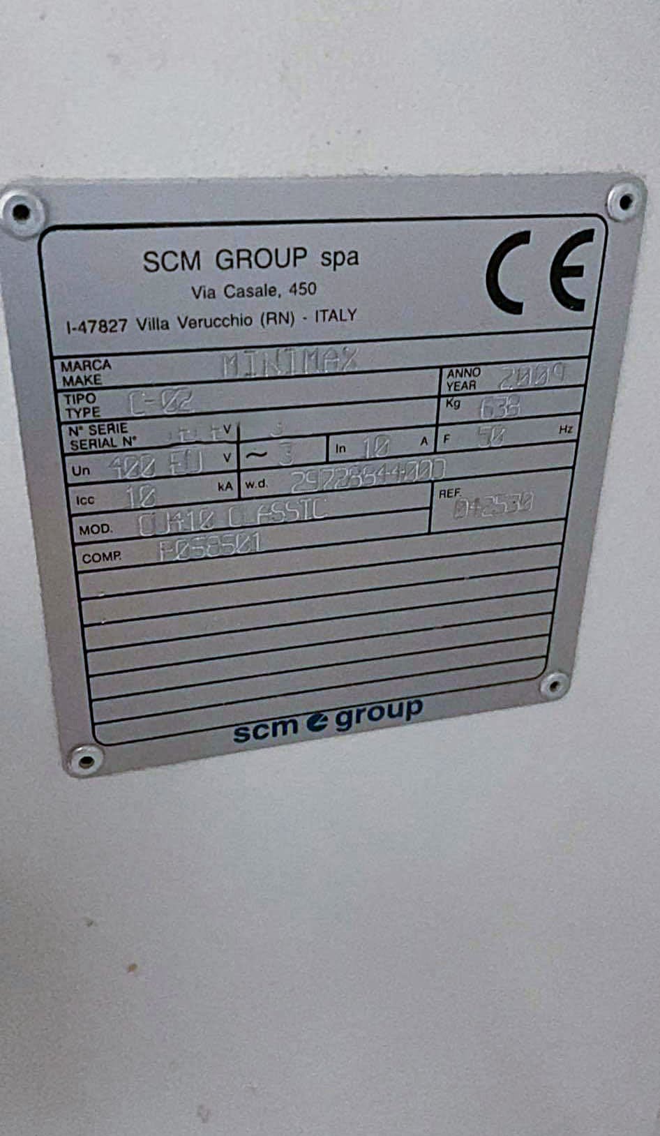 Usado SCM Mini Max Cu 410 - Mesa Deslizante - 2009