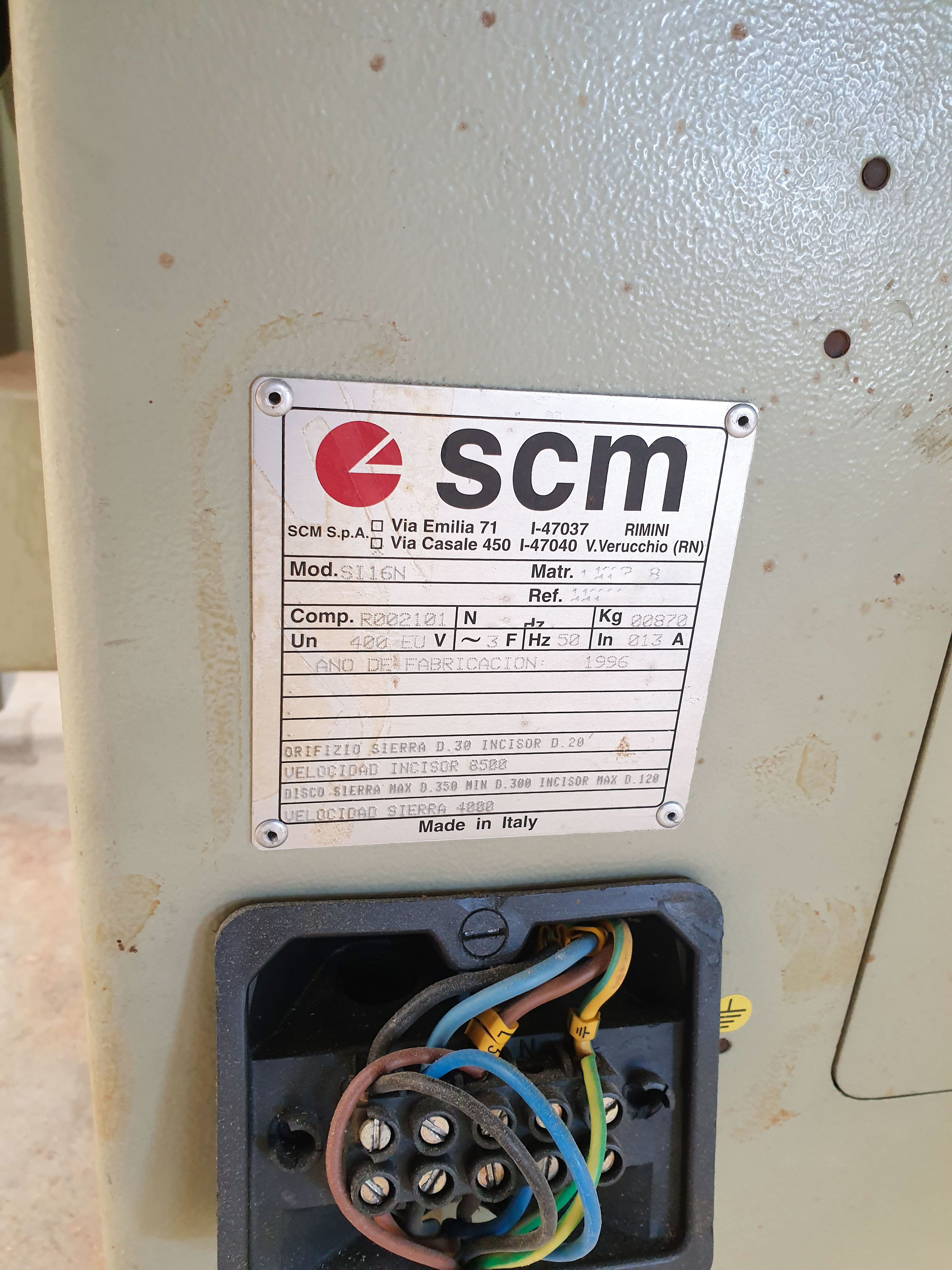 Usado SCM SI16N - Sierras de mesa deslizantes - 1996