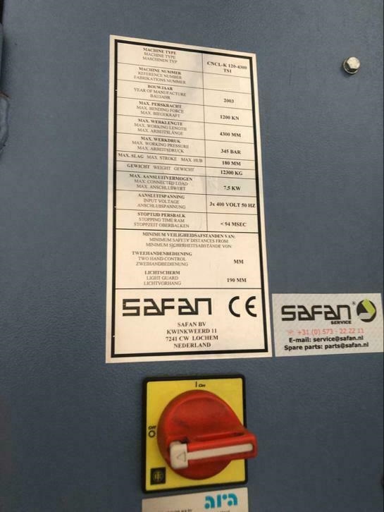 Gebruikt SAFAN CNCL-K 120-4300
