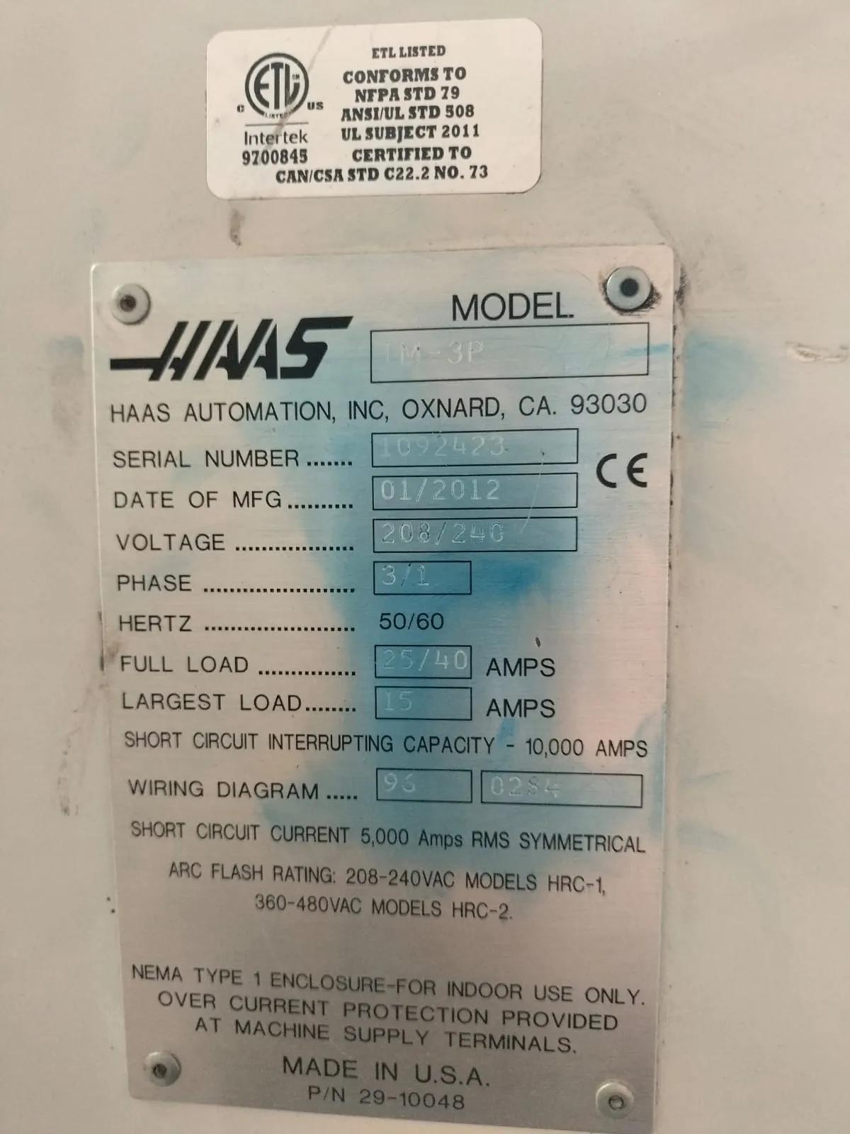 Gebruikt Haas TM-3P I Verticaal Bewerkingscentrum
