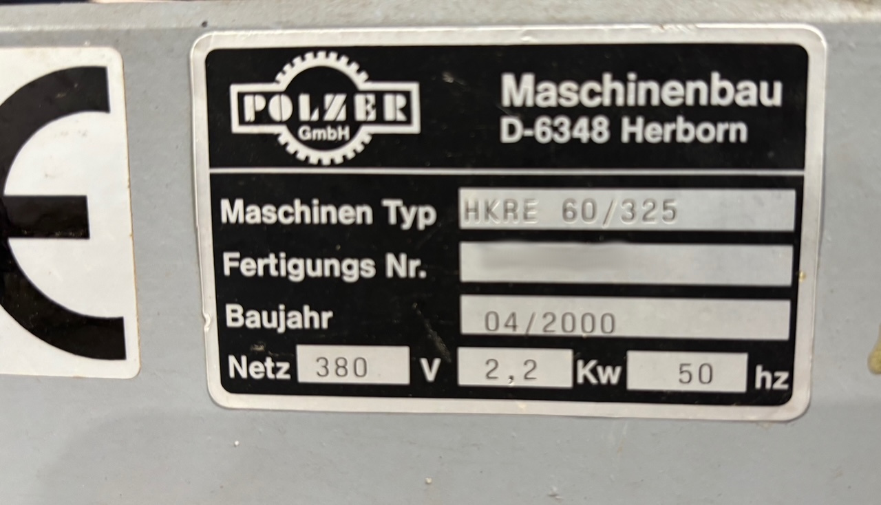 Used Polzer HKRE 60/325 I Frame press I 2000