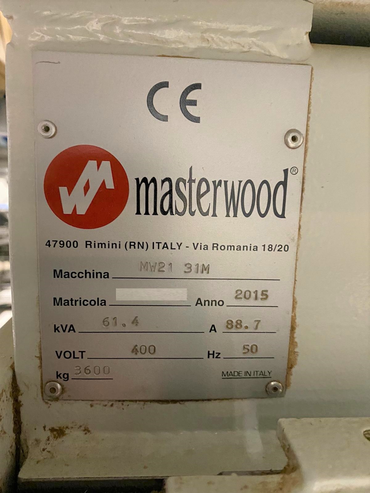 Gebruikt 2015 MASTERWOOD 21.31 M