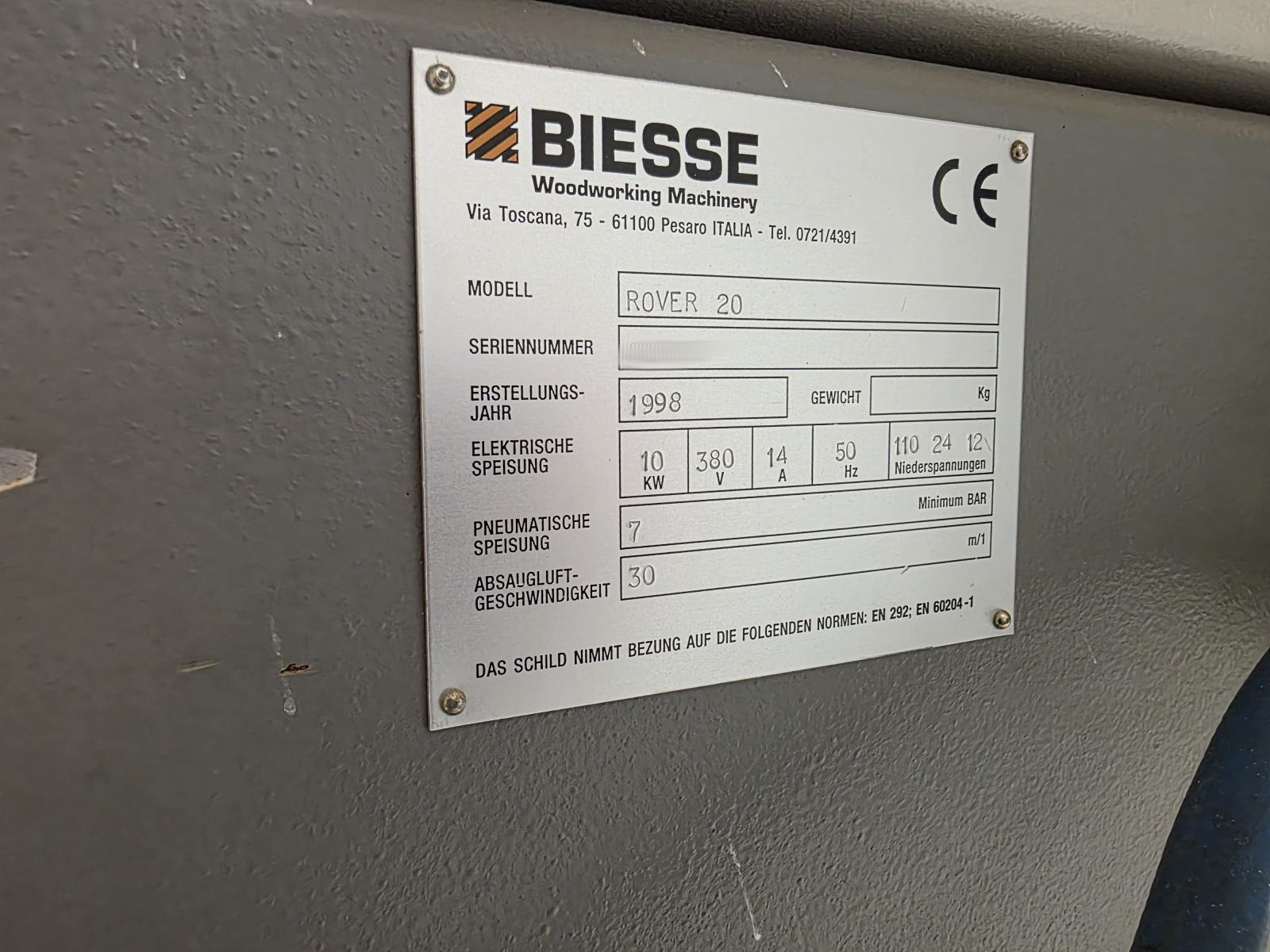 Used Biesse Rover 20 I CNC Machining Center I 1998