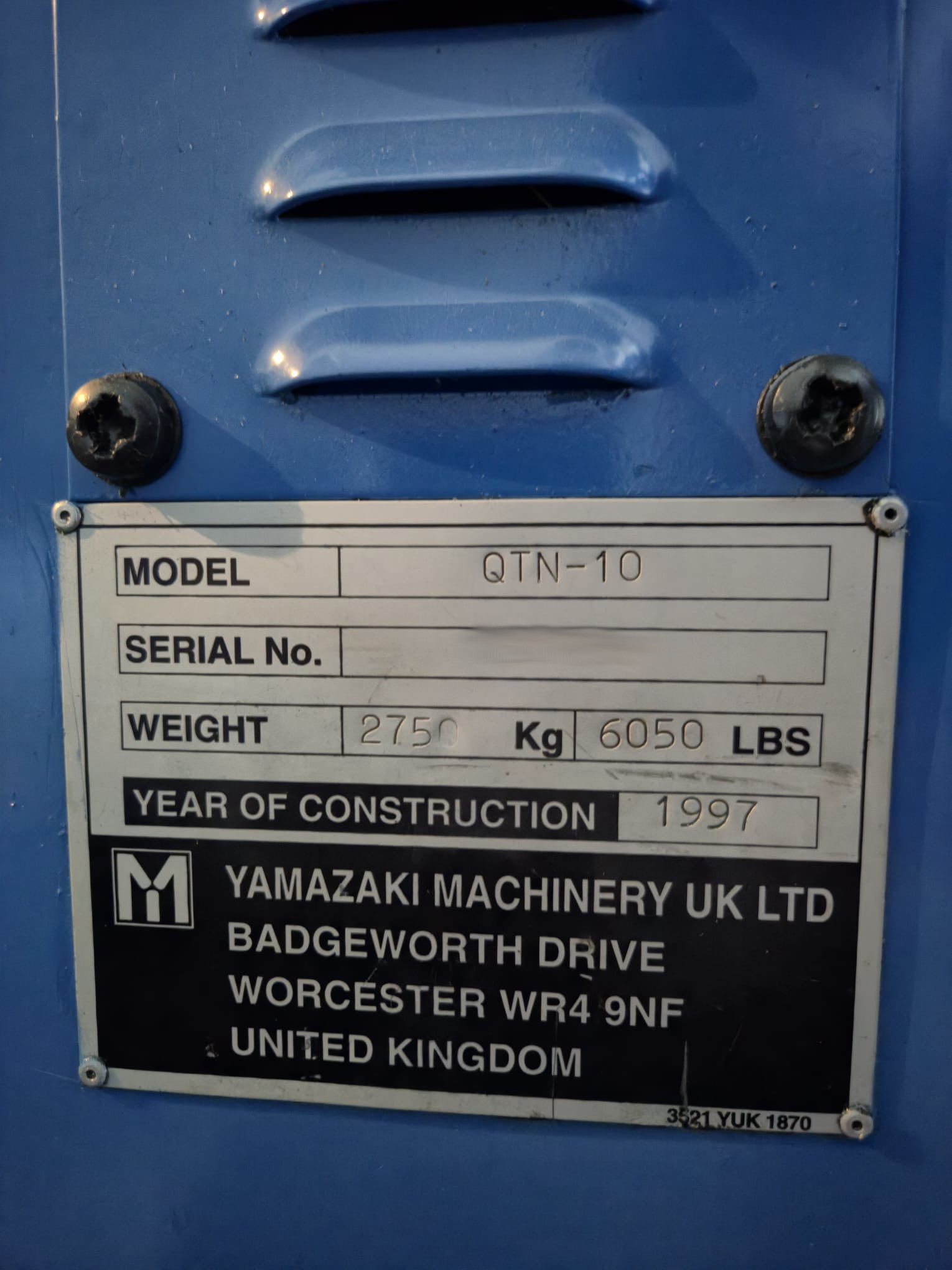 Used Mazak QTN-10 I CNC Lathe I 1997