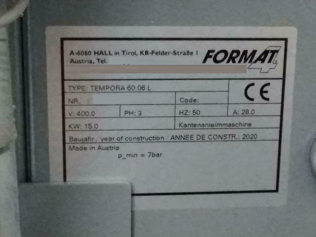 Gebruikt FORMAT 4 TEMPORA F600 60.06L