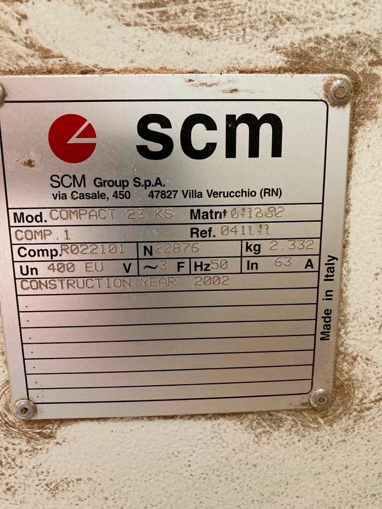 Usado SCM Compact 23 KS - Cepilladora de cuatro caras - 2002