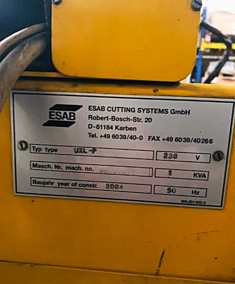 Gebruikt Esab ULTRAREX UXL-P 2750 - Plasma snijden - 2004