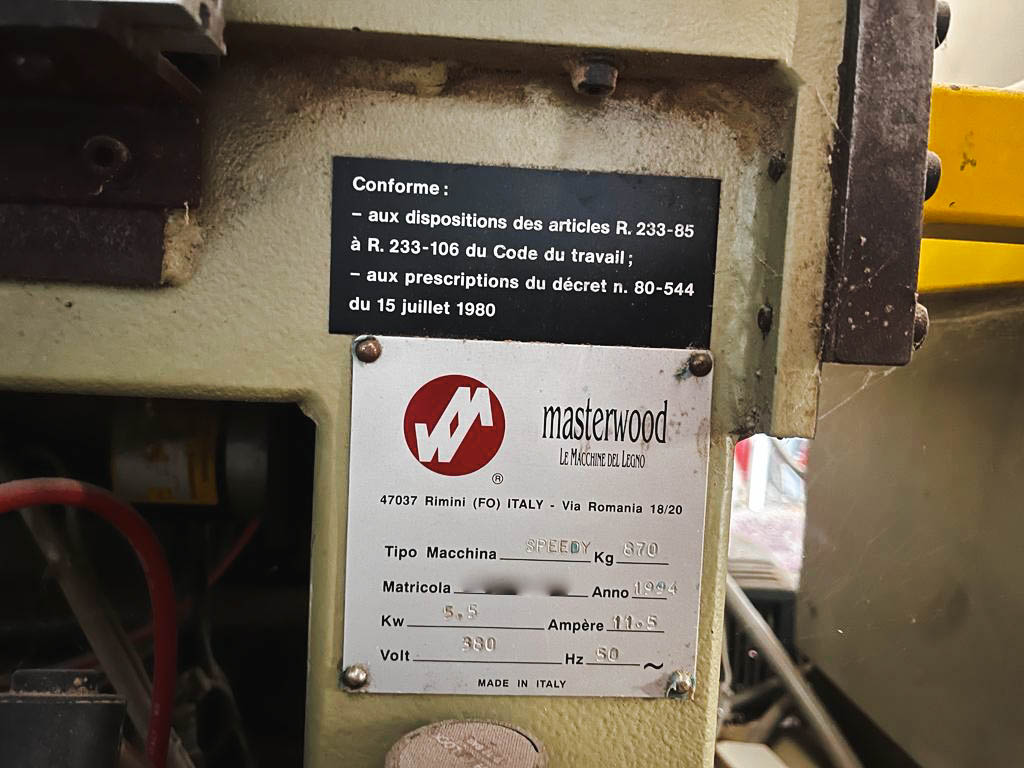 Used Masterwood Speedy 207 - CNC Machining Center - 1994