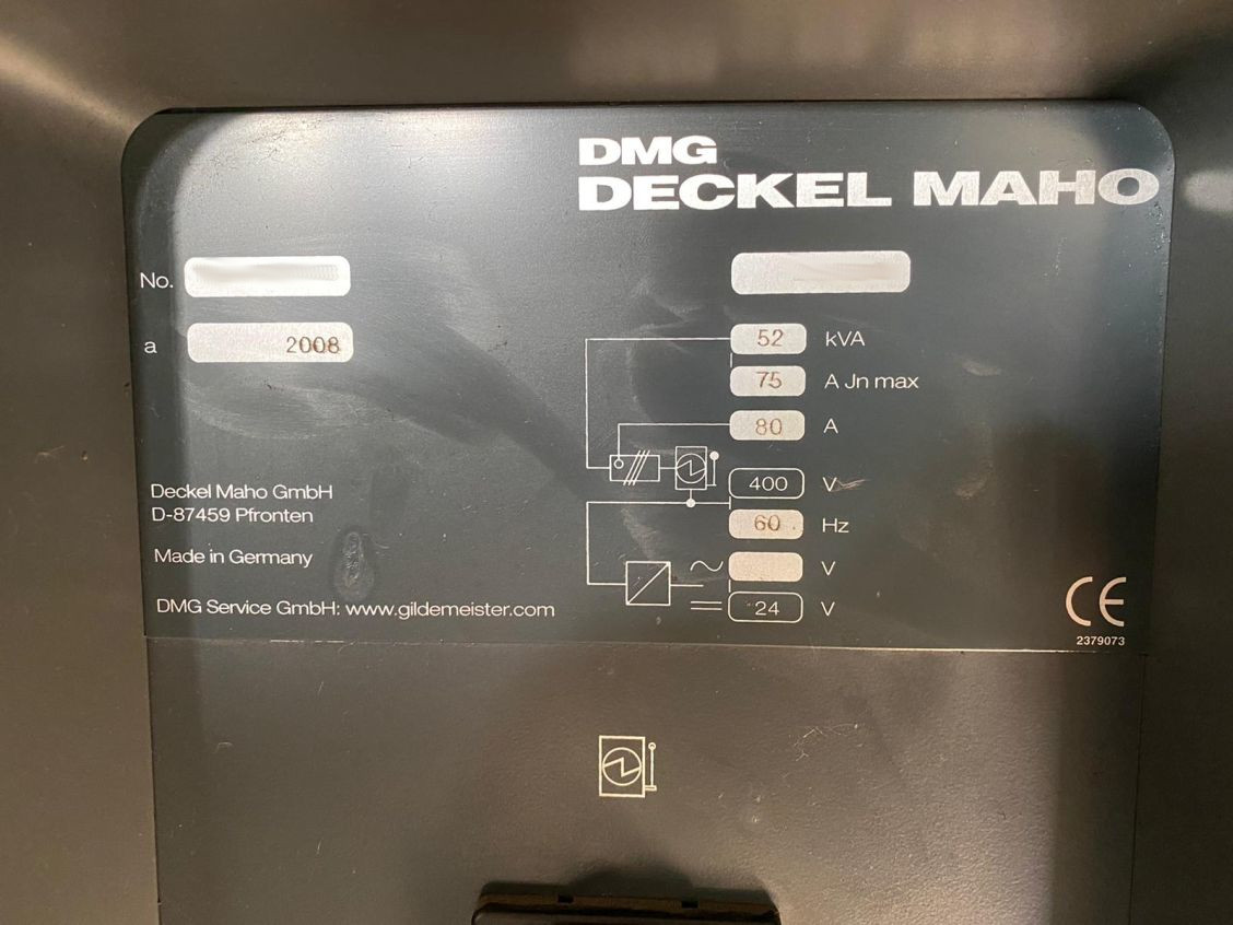 Used Deckel Maho DMU 40 MonoBlock I Vertical Machining Center I 2008