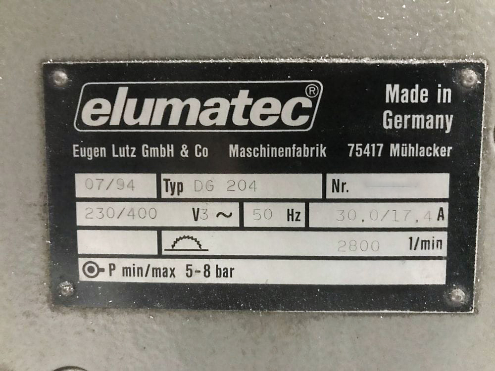 Used Elumatec DG 204 - Double Mitre Saw - 1994