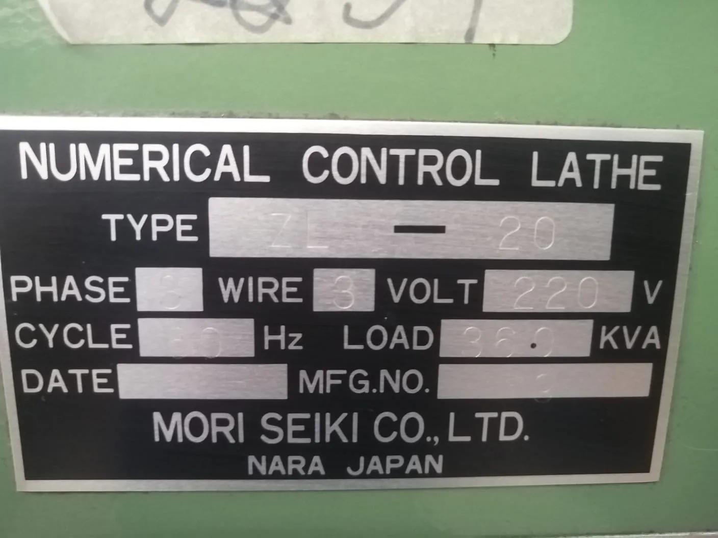 Gebruikt Mori Seiki ZL-20 I CNC Draaibank