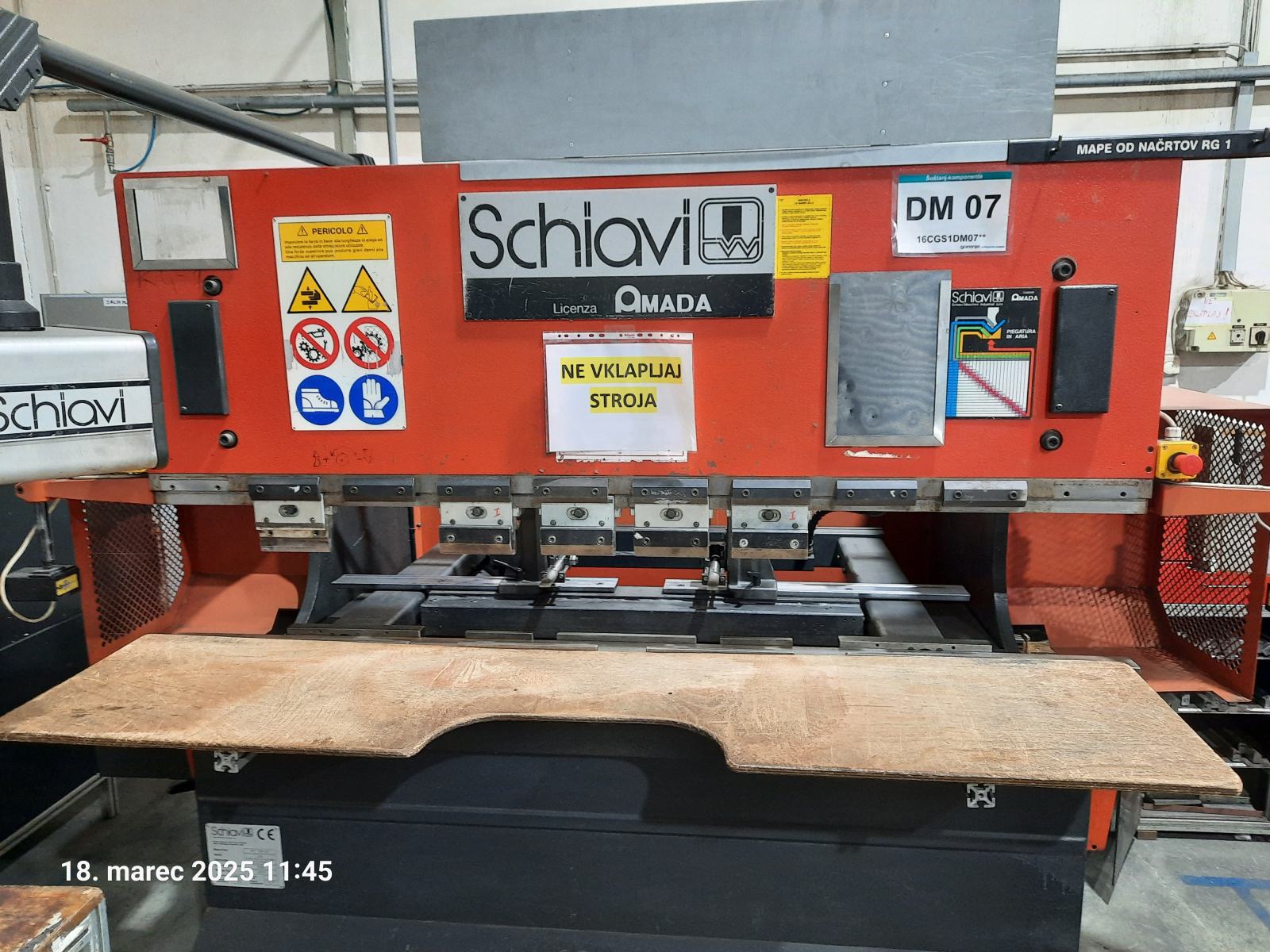 Used Schiavi Amada RG 50-20 I Press Brake