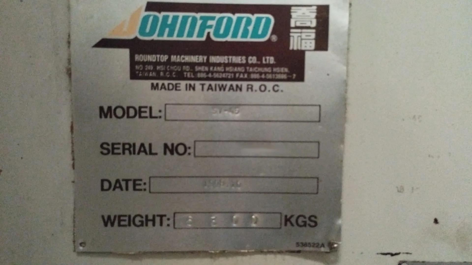 Used Johnford SV-45 I Vertical Machining Center