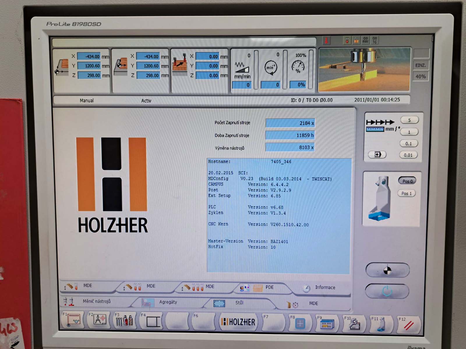 Used Holzher Evolution 7405 - CNC Machining Center - 2015