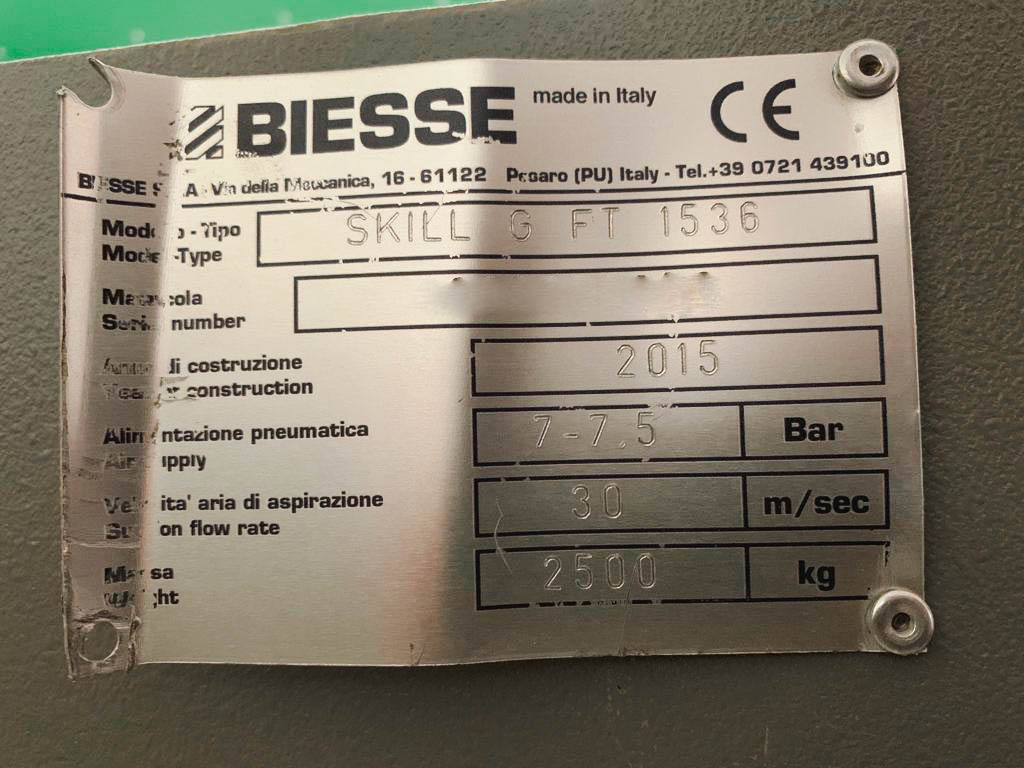 Used Biesse Skill 1536 G FT - CNC Machining Center - 2015