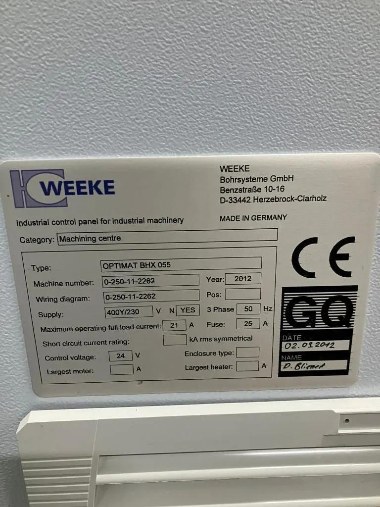 Gebruikt Weeke BHX 055 Optimat I CNC Bewerking Centrum