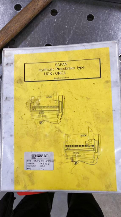 Used Safan DNCS 80-2550 - Press Brake - 1990