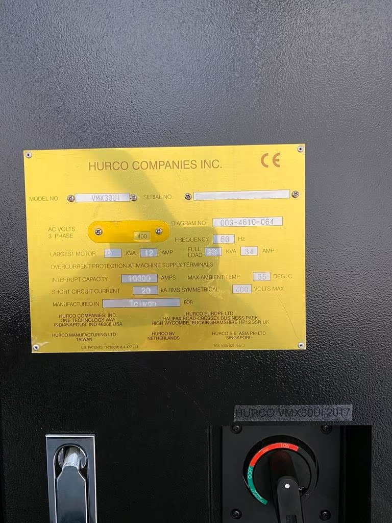 Used Hurco VMX 30Ui + BMO Titanium I Vertical Machining Center I 2017