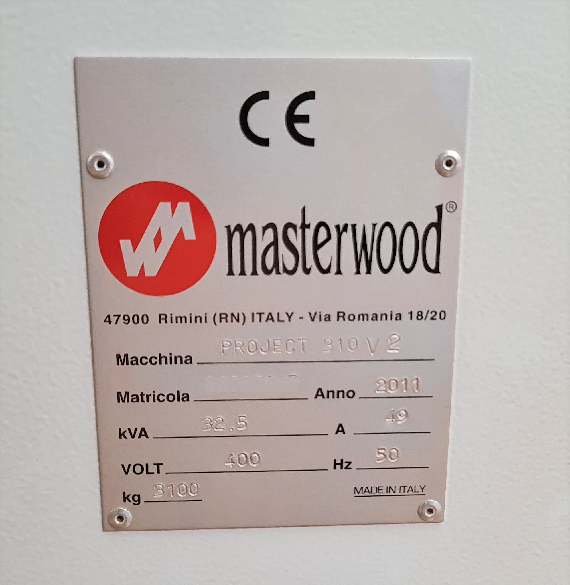 Gebruikt MASTERWOOD PROJECT 310 - 2012