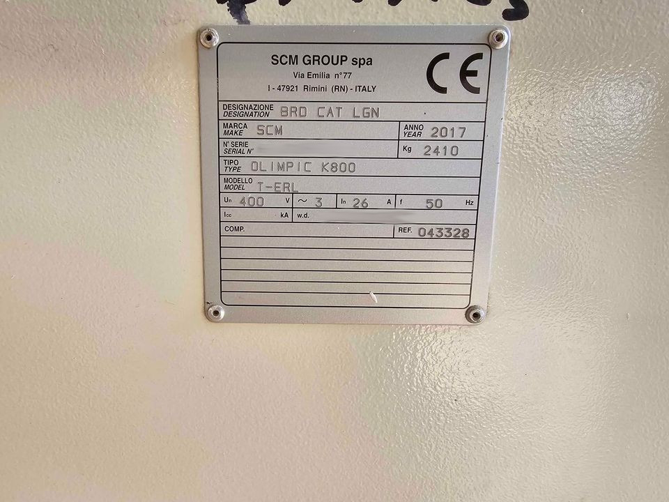 Used SCM Olimpic k800 I Edgebanding I 2017