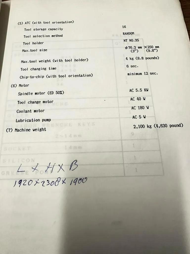 Gebruikt Kitamura Mycenter-1 I Vertical Machining Center