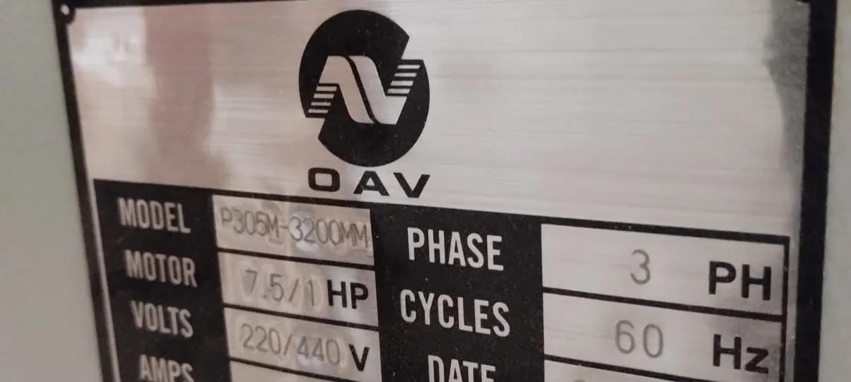 Usado OAV P305M-3200MM I Sierra de Mesa Deslizante