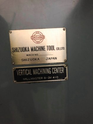 Gebruikt Shizuoka Millmaster B-3V I Vertical Machining Center I 1989