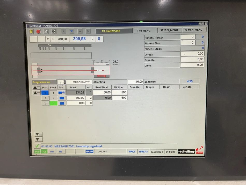 Used Schelling FMH 430/430 I Beam Saw