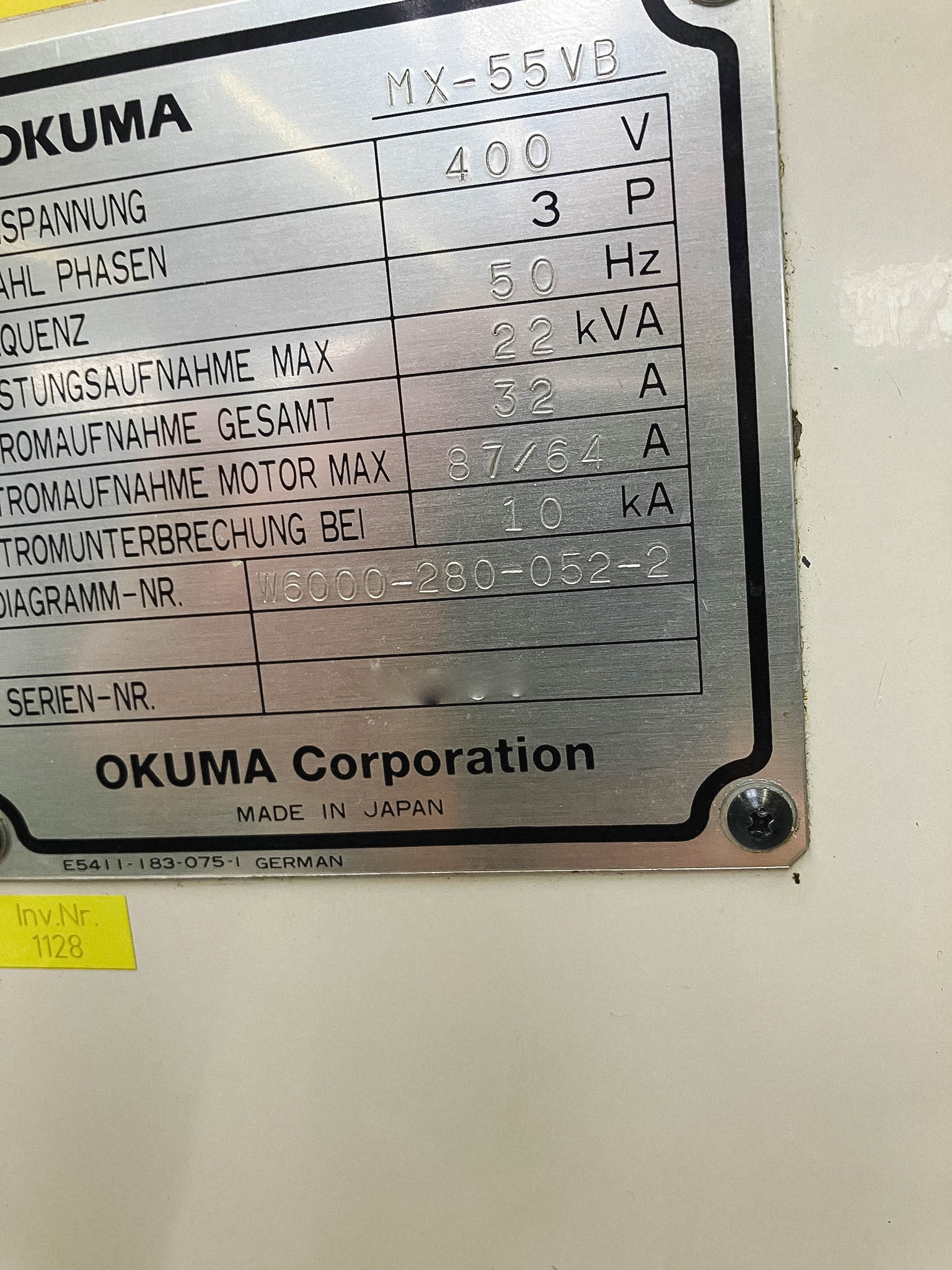 Gebruikt Okuma MX 55 VB - Verticaal bewerkingscentrum - 2001
