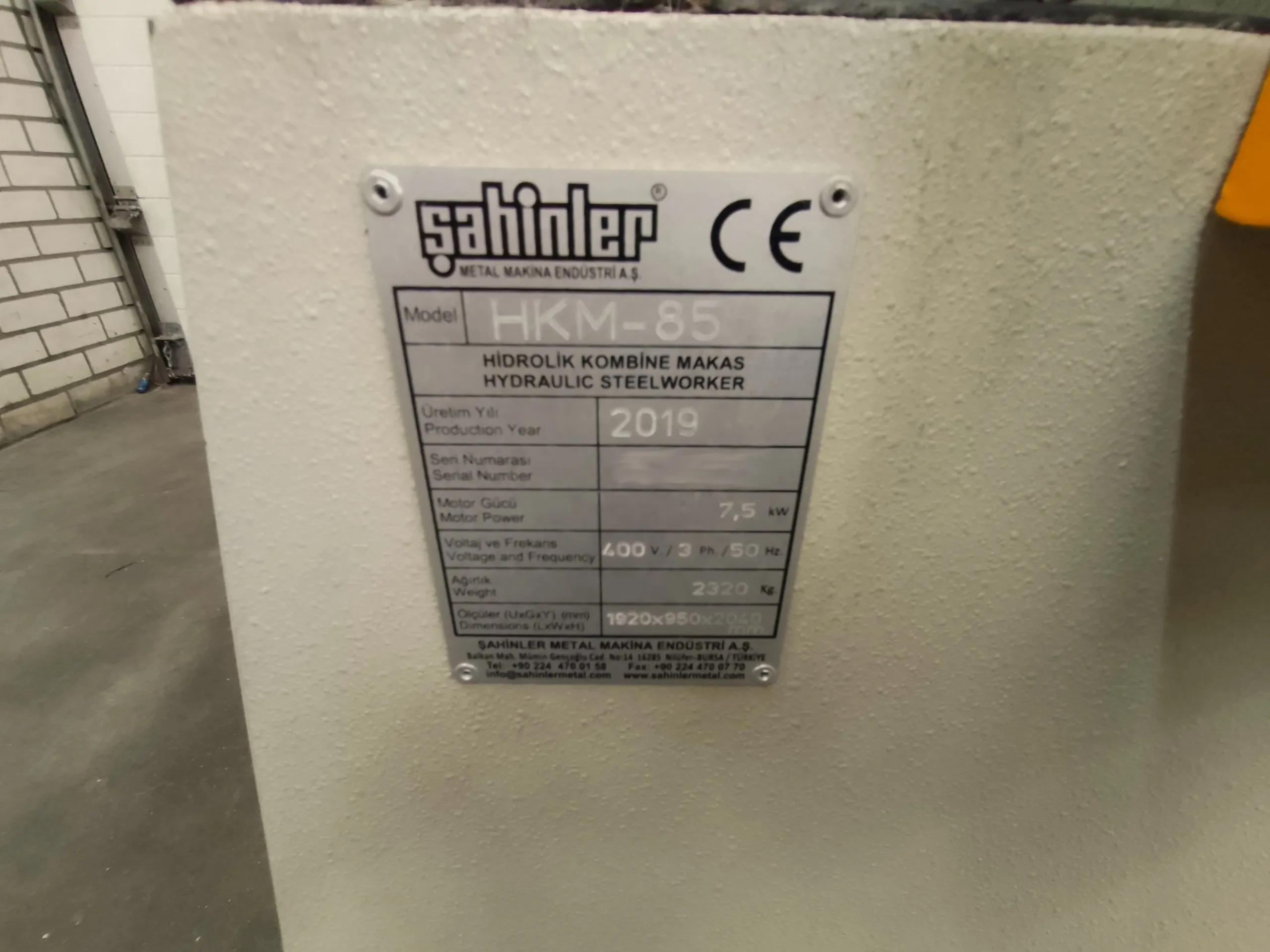 Usado Máquina perforadora Sahinler HKM 85 I 2019