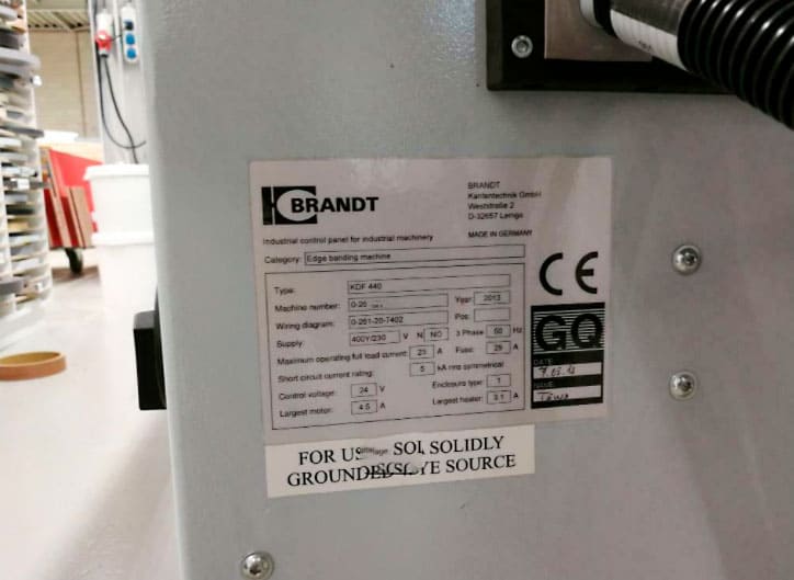 Used Brandt KDF 440 - Edgebanding - 2013