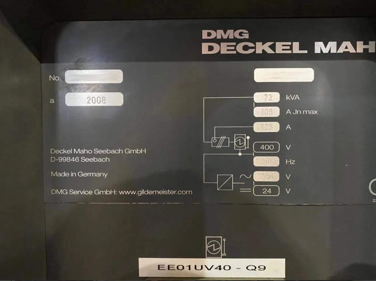 Gebruikt Deckel Maho HSC 105 Lineair I Verticaal Bewerkingscentrum I 2008