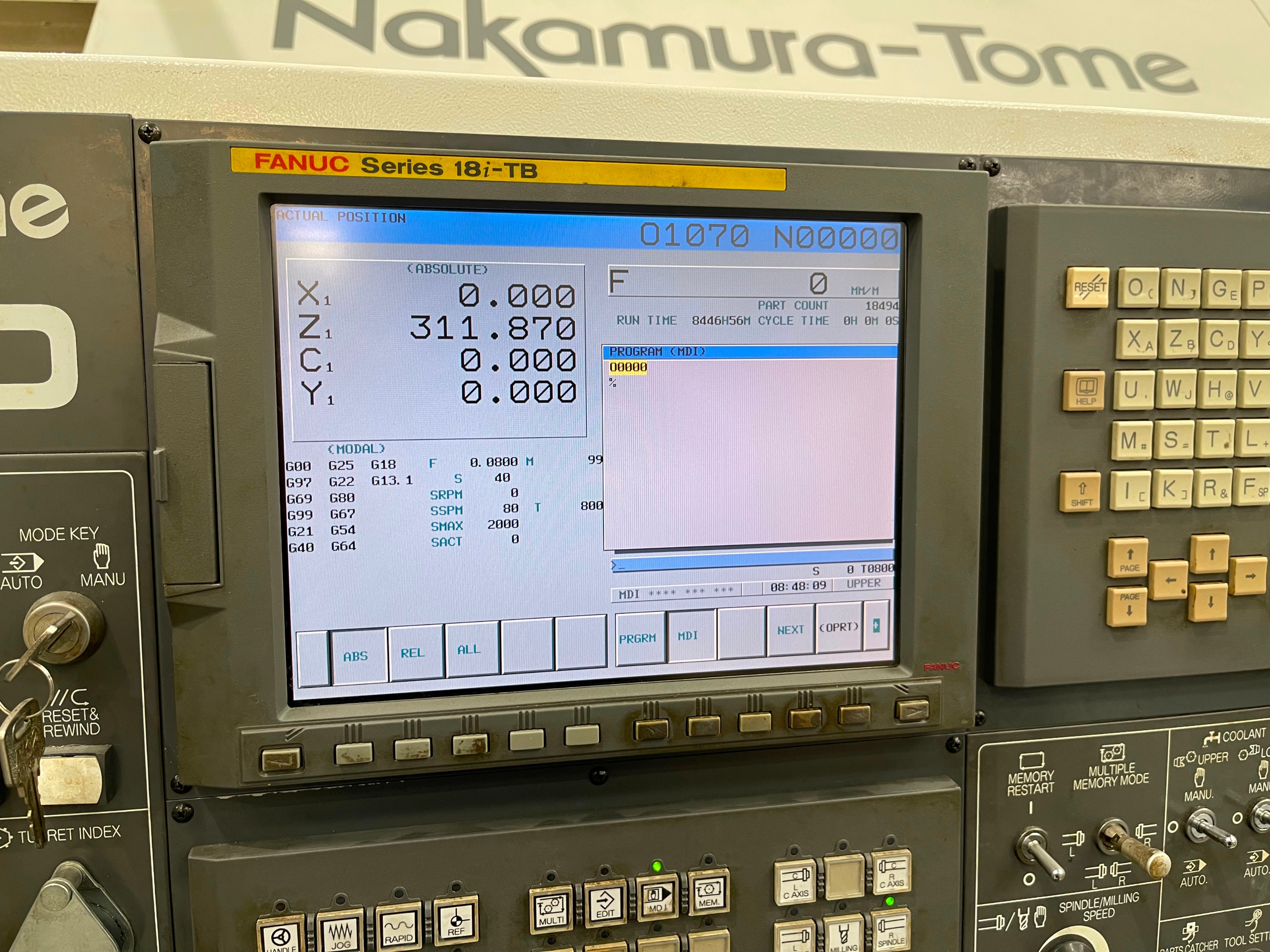 Used Nakamura-Tome WT 300 MMY I Multitasking Machine I 2004