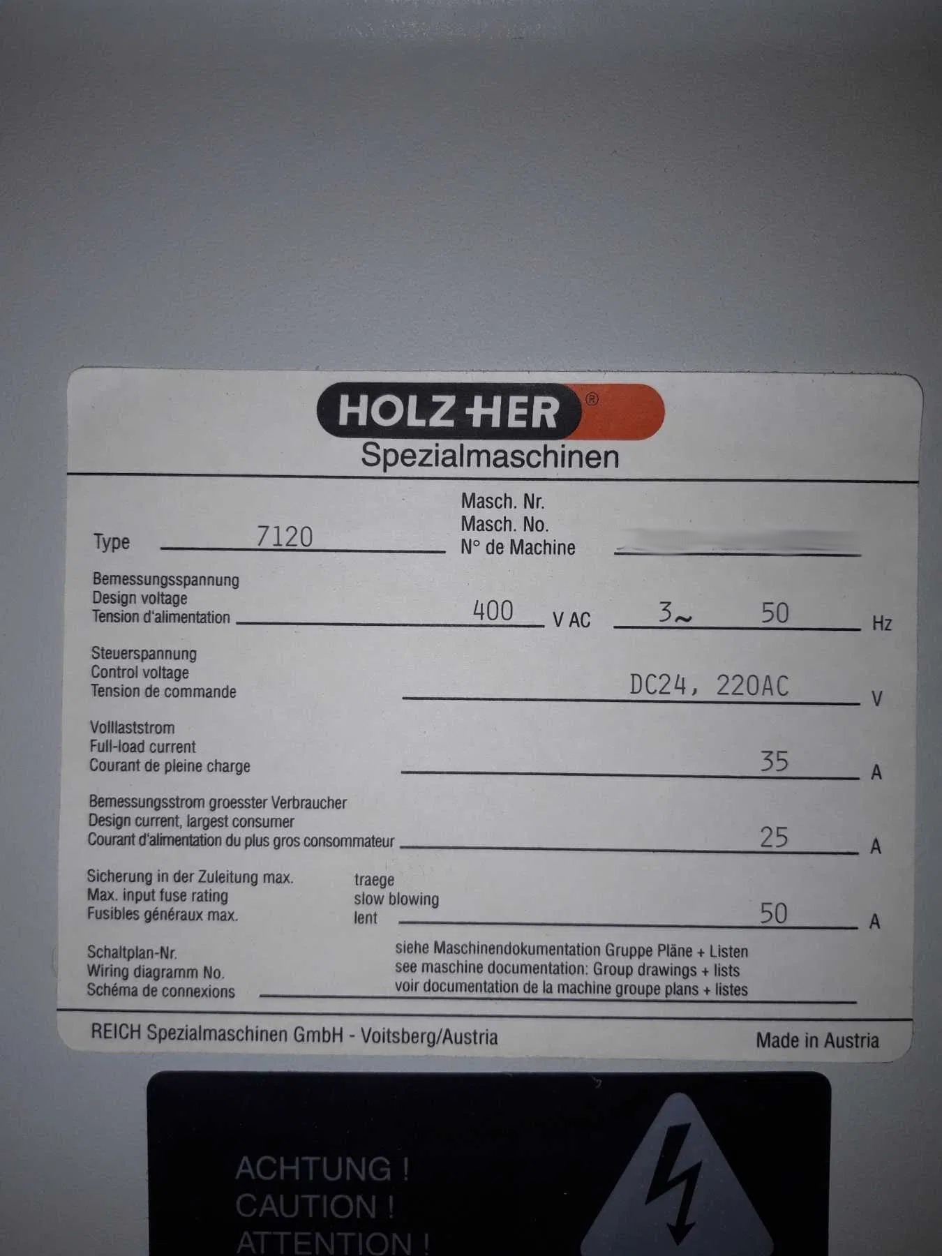 Used Holzher Eco-Master 7120 I CNC Machining Center