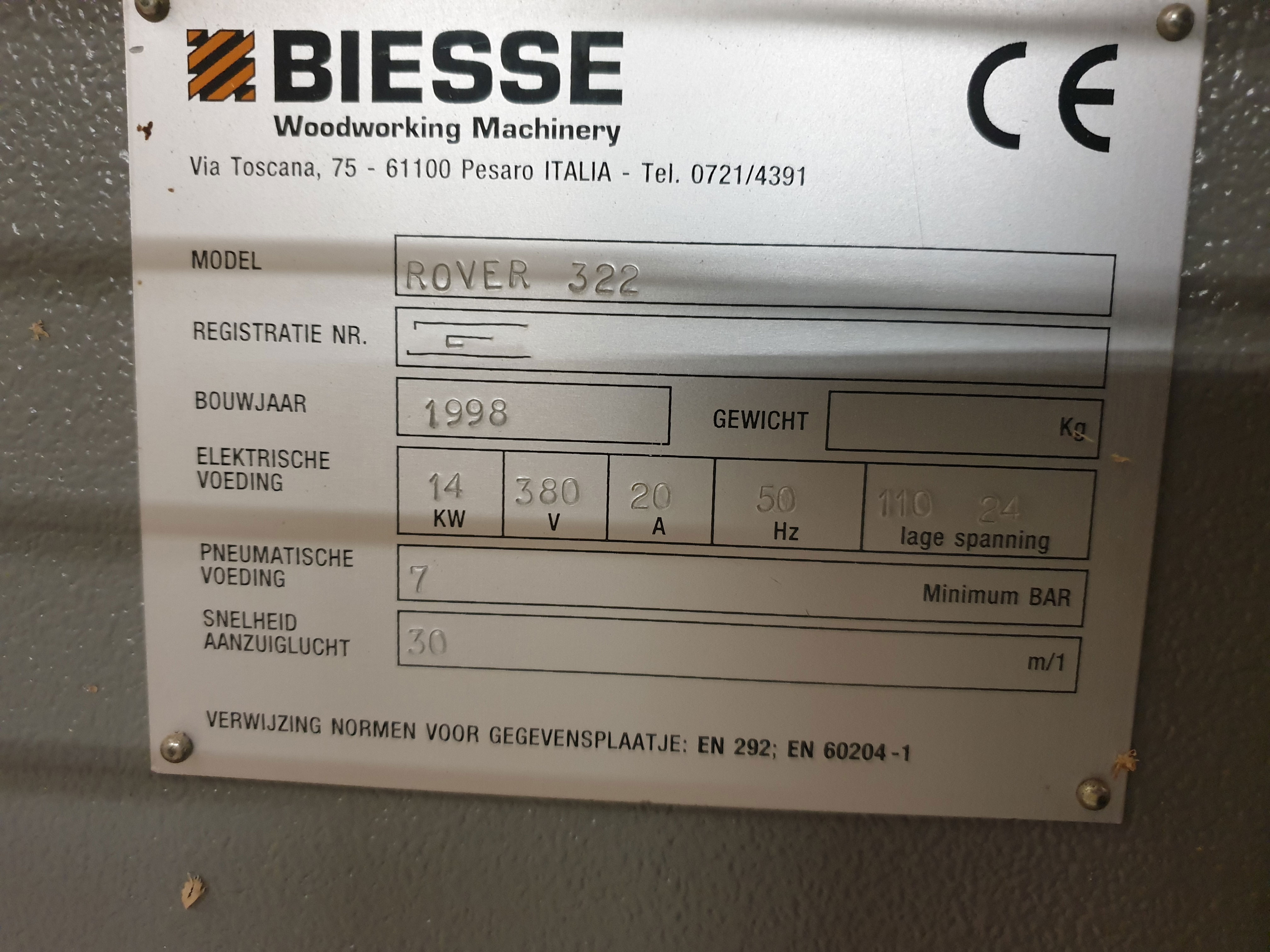 Usado Biesse Rover 322 - Centro de Mecanizado CNC - 1998