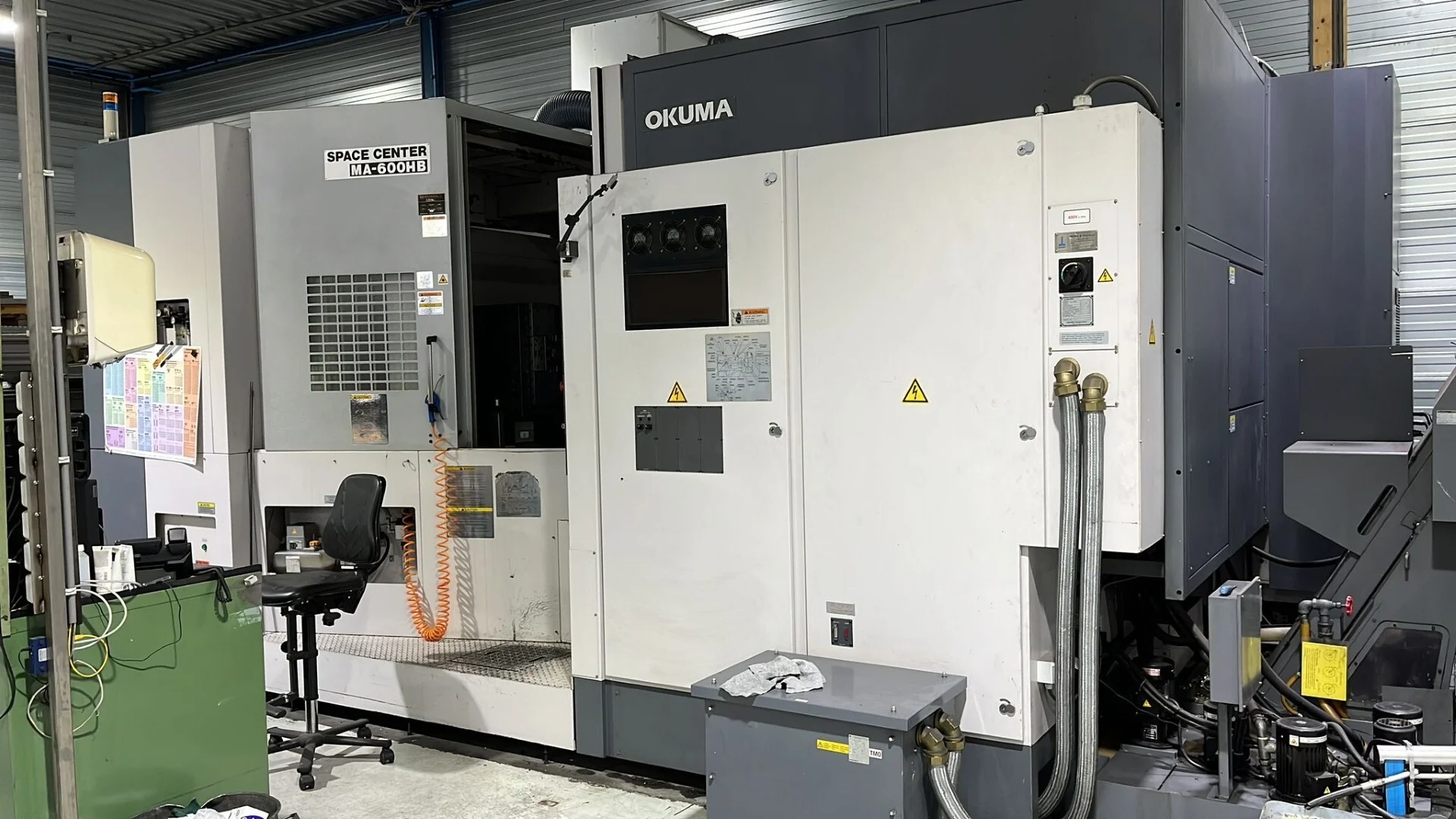 Used Okuma Space Center MA-600HB I Horizontal Machining Center