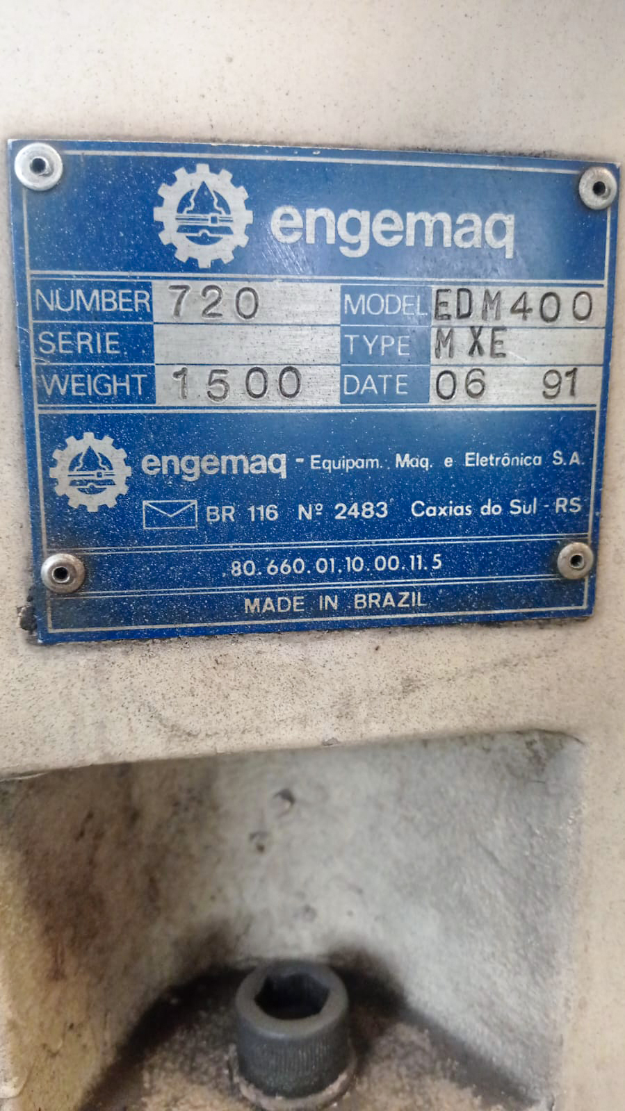 Used Engemaq MXE EDM 400 - EDM Machine - 1991