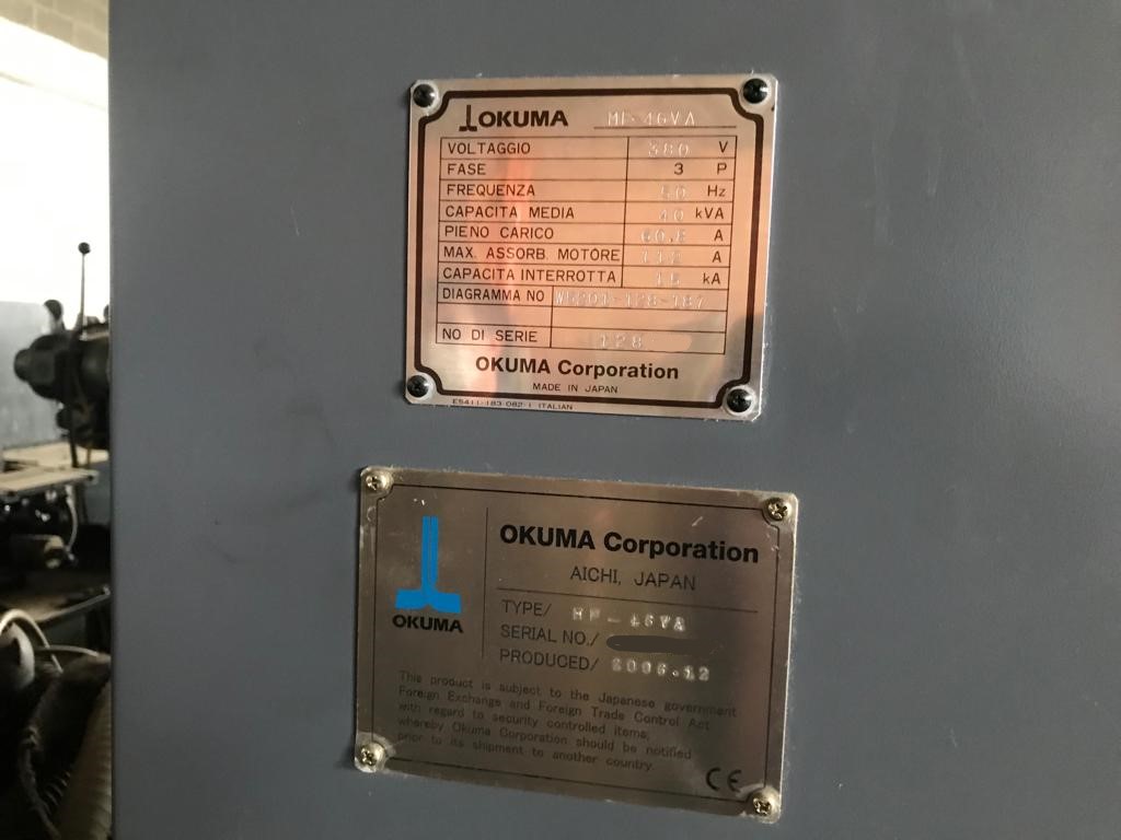 Used Okuma MF-46VA - Vertical Machining Center - 2007