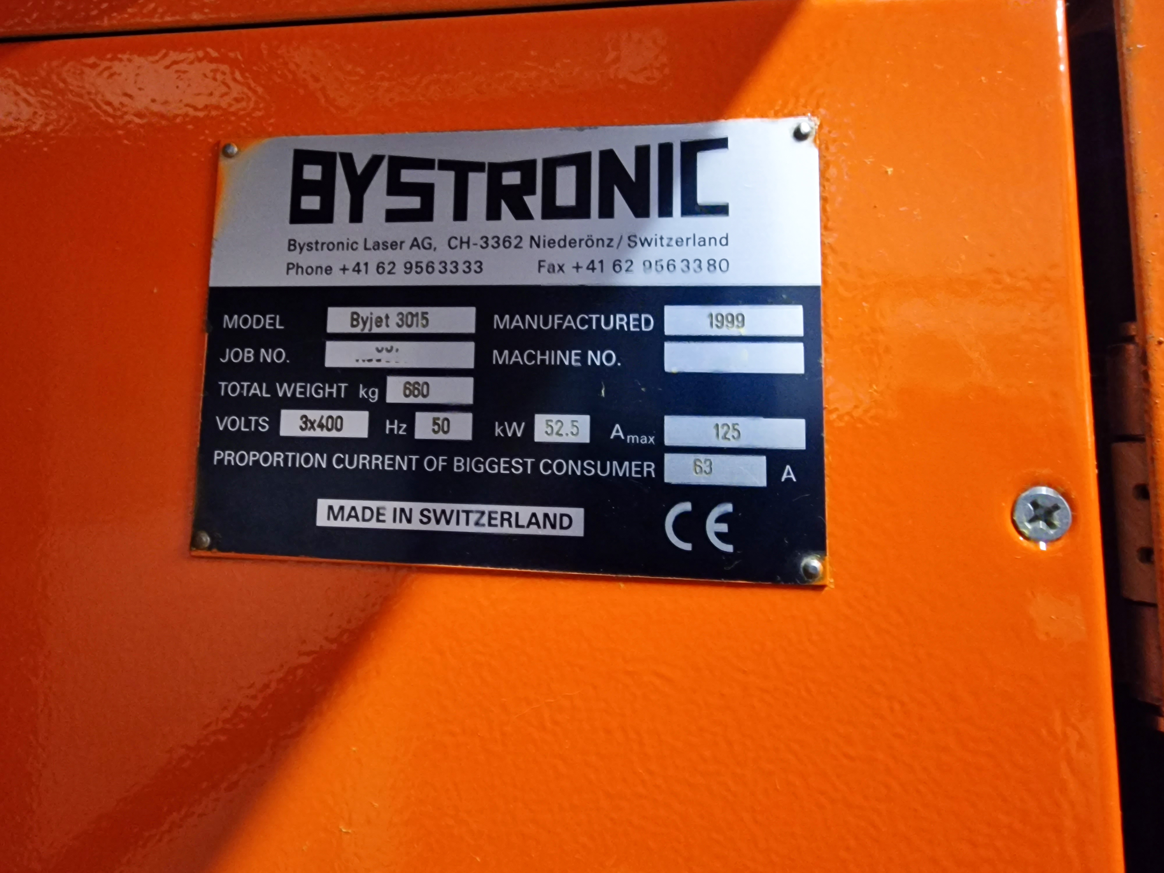 Usado Bystronic Byjet 3015 I Waterjet I 1999