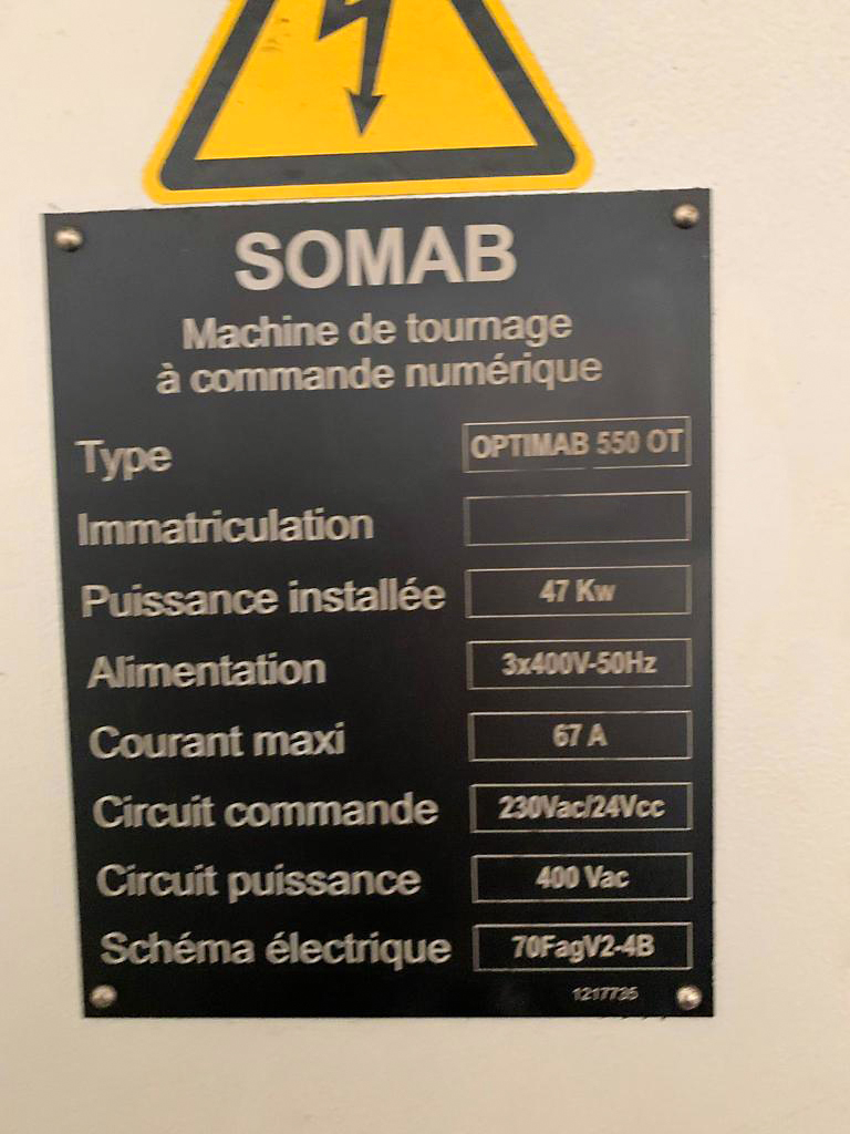 Gebruikt Somab Optimab 550 - CNC Draaibank - 2015